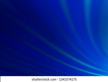 Dark BLUE vector glossy bokeh pattern. A vague abstract illustration with gradient. The best blurred design for your business.