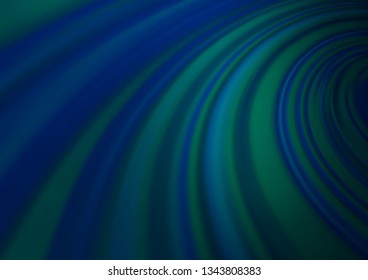 Dark BLUE vector glossy bokeh pattern. A vague abstract illustration with gradient. The blurred design can be used for your web site.
