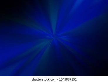 Dark BLUE vector glossy bokeh pattern. A completely new color illustration in a bokeh style. Brand new design for your business.