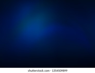 Dark BLUE vector glossy bokeh pattern. A completely new color illustration in a bokeh style. Brand new design for your business.