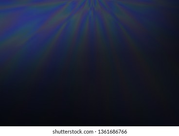 Dark BLUE vector glossy bokeh pattern. A vague abstract illustration with gradient. A completely new design for your business.