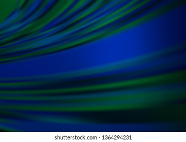 Dark BLUE vector glossy bokeh pattern. An elegant bright illustration with gradient. The elegant pattern for brand book.