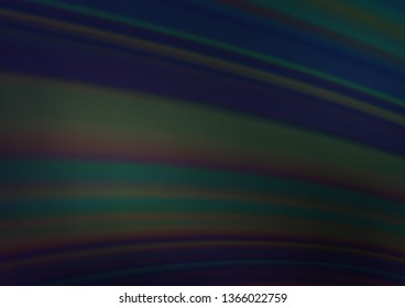 Dark BLUE vector glossy bokeh pattern. Modern geometrical abstract illustration with gradient. The template can be used for your brand book.