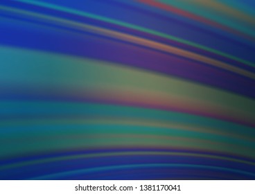 Dark BLUE vector glossy bokeh pattern. Modern geometrical abstract illustration with gradient. The elegant pattern for brand book.