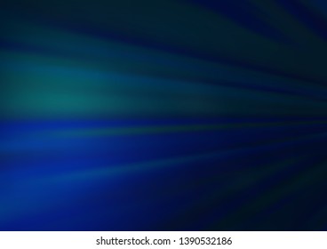 Dark BLUE vector glossy bokeh pattern. A completely new color illustration in a bokeh style. The background for your creative designs.