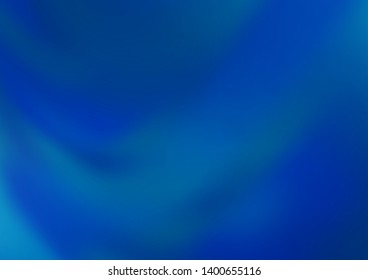 Dark BLUE vector glossy bokeh pattern. Creative illustration in halftone style with gradient. The template can be used for your brand book.