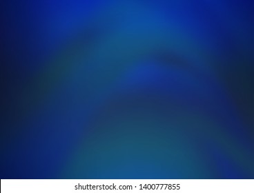 Dark BLUE vector glossy bokeh pattern. Colorful abstract illustration with gradient. A completely new template for your design.