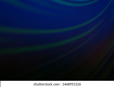 Dark BLUE vector glossy bokeh pattern. An elegant bright illustration with gradient. A completely new template for your design.