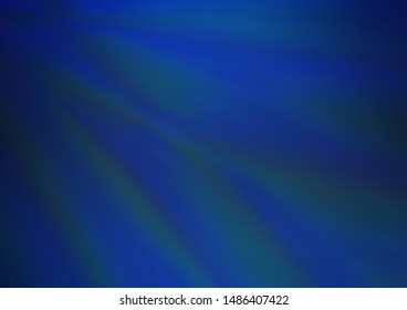 Dark BLUE vector glossy bokeh pattern. Colorful illustration in blurry style with gradient. A new texture for your design.