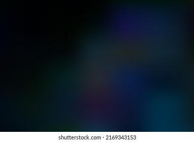 Dark BLUE vector glossy bokeh pattern. Colorful illustration in blurry style with gradient. Simple design for your business.