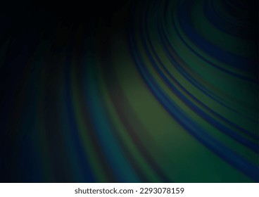 Dark BLUE vector glossy bokeh pattern. Modern geometrical abstract illustration with gradient. The template can be used for your brand book.
