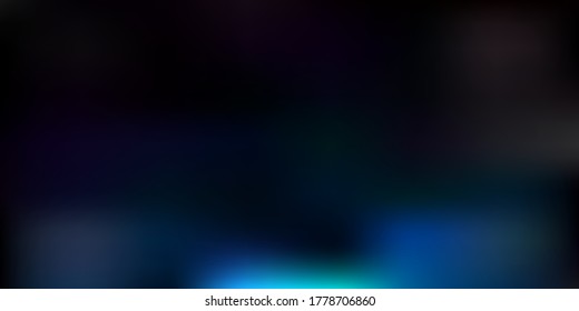 Dark blue vector gradient blur backdrop. Shining colorful blur illustration in abstract style. Sample for your designs.