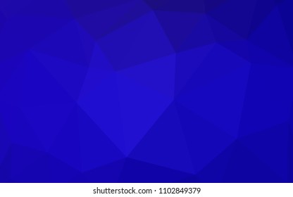 Dark BLUE vector gradient triangles pattern. Shining colorful illustration with triangles. Triangular pattern for your design.