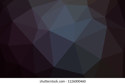 Dark BLUE vector gradient triangles texture. Glitter abstract illustration with an elegant triangles. A new texture for your web site.