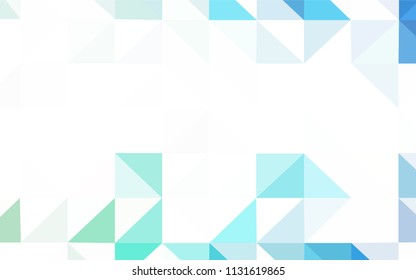 Dark BLUE vector gradient triangles template. Modern abstract illustration with triangles. Polygonal design for your web site.