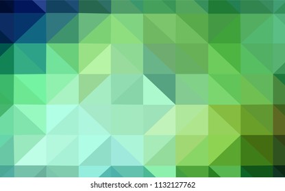 Dark BLUE vector gradient triangles texture. Polygonal abstract illustration with gradient. Triangular pattern for your design.