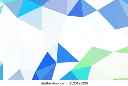 Dark BLUE vector gradient triangles pattern. Modern abstract illustration with triangles. Polygonal design for your web site.