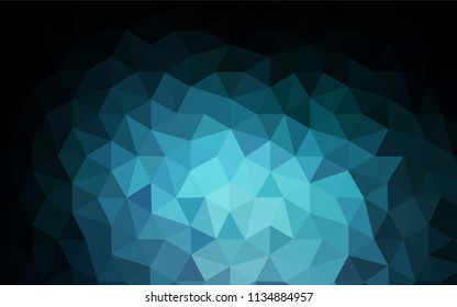 Dark BLUE vector gradient triangles pattern. Colorful illustration in polygonal style with gradient. Pattern for a brand book's backdrop.