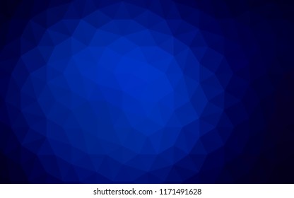 Dark BLUE vector gradient triangles texture. Shining colorful illustration with triangles. A new texture for your web site.