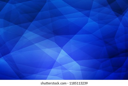 Dark BLUE vector gradient triangles template. Shining colorful illustration with triangles. Textured pattern for your backgrounds.