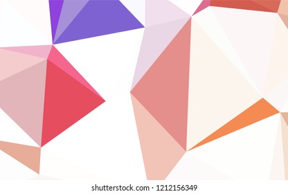 Dark BLUE vector gradient triangles texture. A sample with polygonal shapes. A completely new design for your leaflet.