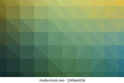 Dark BLUE vector gradient triangles pattern. Colorful abstract illustration with triangles. New template for your brand book.