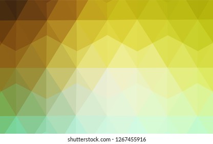 Dark BLUE vector gradient triangles texture. A sample with polygonal shapes. Polygonal design for your web site.