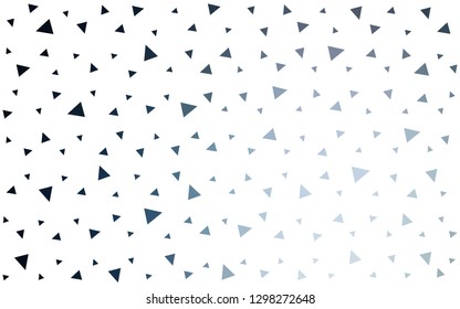 DARK BLUE vector  gradient triangles pattern. A sample with polygonal shapes. Brand new design for your business.
