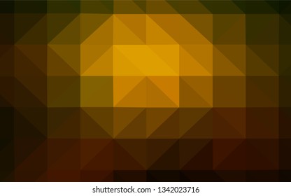 Dark BLUE vector gradient triangles template. A sample with polygonal shapes. Template for cell phone's backgrounds.