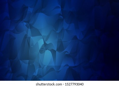 Dark BLUE vector gradient triangles pattern. Colorful illustration in polygonal style with gradient. Pattern for a brand book's backdrop.
