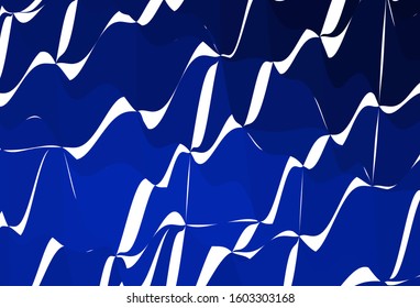 Dark BLUE vector gradient triangles texture. Geometric illustration in Origami style with gradient.  Triangular pattern for your design.