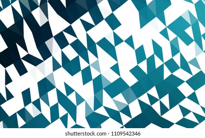 Dark BLUE vector hexagon mosaic template. Colorful illustration in abstract style with gradient. Brand new style for your business design.