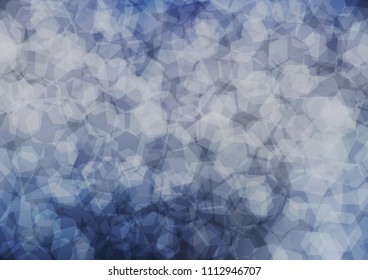 Dark BLUE vector hexagon mosaic template. A completely new color illustration in a vague style. A completely new template for your business design.