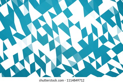 Dark BLUE vector hexagon mosaic template. A sample with polygonal shapes. The template can be used as a background for cell phones.