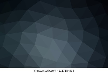 Dark BLUE vector hexagon mosaic triangle mosaic. Brand new colored illustration in blurry style with gradient. The elegant pattern can be used as part of a brand book.