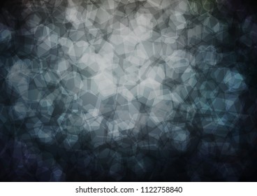 Dark BLUE vector hexagon mosaic pattern. hexagonal geometric sample with gradient.  The completely new template can be used for your brand book.