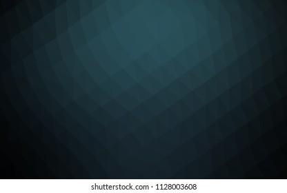 Dark BLUE vector hexagon mosaic texture. Brand new colored illustration in blurry style with gradient. Brand new design for your business.