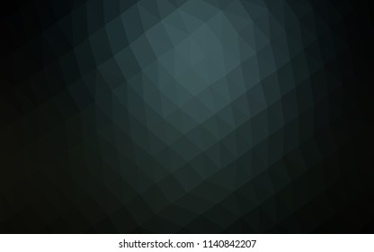 Dark BLUE vector hexagon mosaic texture. Colorful abstract illustration with gradient. The completely new template can be used for your brand book.