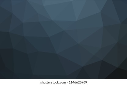 Dark BLUE vector hexagon mosaic texture. Colorful abstract illustration with gradient. A new texture for your design.