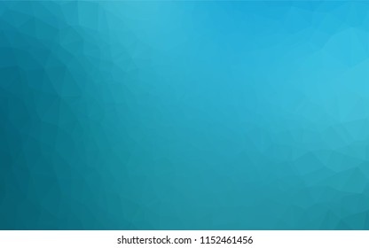 Dark BLUE vector hexagon mosaic cover. A vague abstract illustration with gradient. Brand new style for your business design.