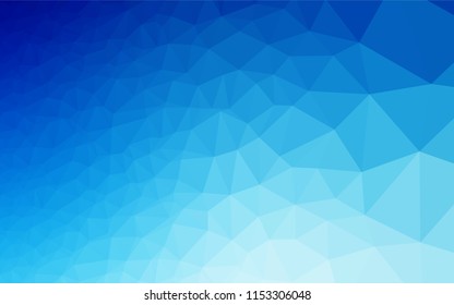 Dark BLUE vector hexagon mosaic texture. Colorful illustration in abstract style with gradient. The elegant pattern can be used as part of a brand book.