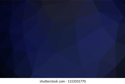 Dark BLUE vector hexagon mosaic texture. Shining colored illustration in a Brand new style. The completely new template can be used for your brand book.