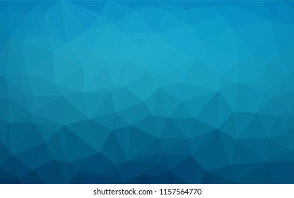 Dark BLUE vector hexagon mosaic texture. A completely new color illustration in a vague style. The polygonal design can be used for your web site.
