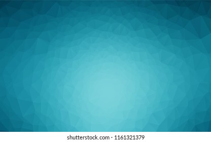 Dark BLUE vector hexagon mosaic template. Modern geometrical abstract illustration with gradient. A new texture for your design.