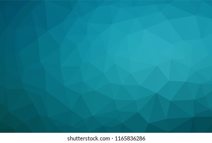 Dark BLUE vector hexagon mosaic texture. Shining illustration, which consist of triangles. The textured pattern can be used for background.