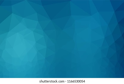 Dark BLUE vector hexagon mosaic texture. Modern geometrical abstract illustration with gradient. The elegant pattern can be used as part of a brand book.