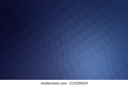 Dark BLUE vector hexagon mosaic texture. An elegant bright illustration with gradient. A new texture for your design.