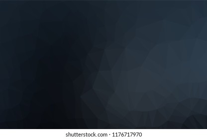 Dark BLUE vector hexagon mosaic texture. Colorful illustration in abstract style with gradient. A completely new template for your business design.