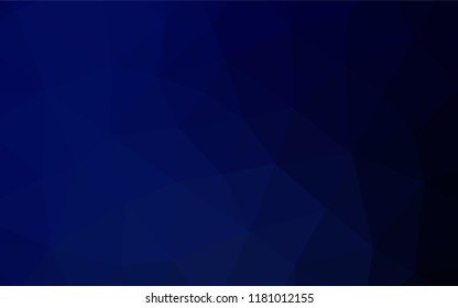 Dark BLUE vector hexagon mosaic texture. An elegant bright illustration with gradient. The completely new template can be used for your brand book.