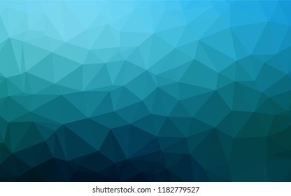 Dark BLUE vector hexagon mosaic texture. An elegant bright illustration with gradient. Brand new style for your business design.